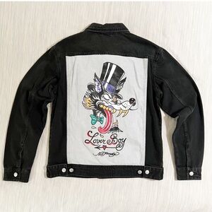 Ed Hardy lover boy denim jacket